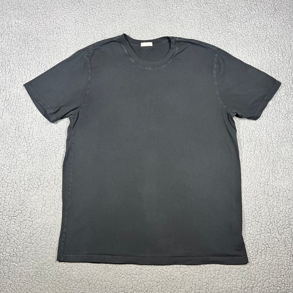 Flint and Tinder T-Shirt Men L Short Sleeve Cotton Black Minimalist Basic